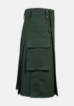 Scottish Green Utility Kilt Left