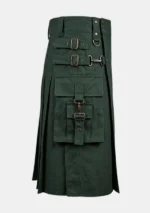 Scottish Green Utility Kilt Right