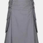 Scottish Grey Cargo Utility Kilt