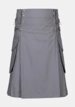 Scottish Grey Cargo Utility Kilt