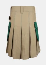 Scottish Khaki Sword Utility Kilt Back