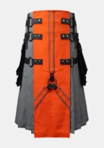 Scottish Orange Fashion Utility Kilt