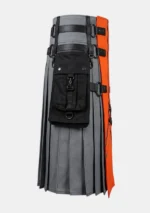 Scottish Orange Fashion Utility Kilt Right