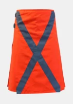 Scottish Orange Firefighter Utility Kilt
