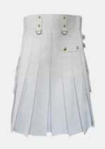 Scottish White Utility Kilt Back