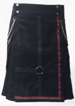 Diseño de ropa escocesa de la falda escocesa de utilidad negra estándar 38