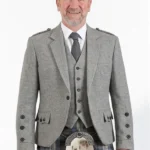 Traditional Argyle Jacket with Vest Front View