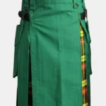 Traditional Green Scottish Hybrid Kilt