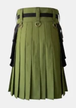 Traditional Scottish Black Fashion Kilt Back