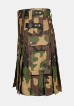 Traditional Scottish Camouflage Utility Kilt Left