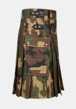 Traditional Scottish Camouflage Utility Kilt Right