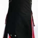 Premium Quality Traditional Scottish US America Flag Utility Kilt Design 4