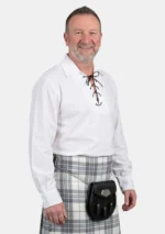 White Jacobite Ghillie Shirt Right Side View