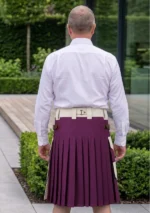 White & Purple Utility Kilt Back