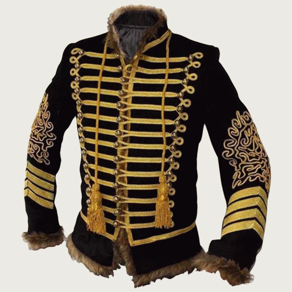 Napoleonic Military Hussars Uniform Style Tunic Elise Jami Hendrix Jacket Design 2