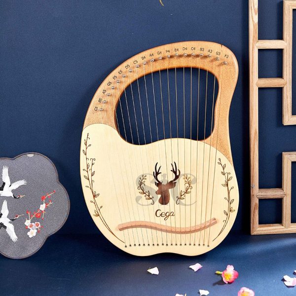 19 String Wood Lined mała harfa Laiya Piano łatwe do opanowania Design 53