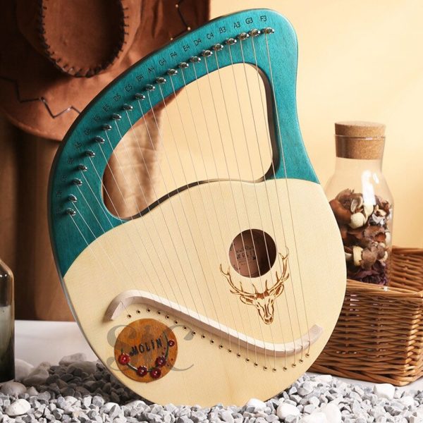 21 struny harfa struny lira harfa drewnian mahoniowa harfa Design 49