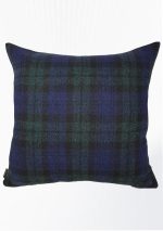 Black Watch Tartan Harris Tweed Wool Genuine Handmade Quality Cushion Design 5