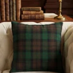 Brown Watch Tartan Cushion Front View