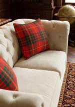 Cameron Clan Tartan Cushion Side