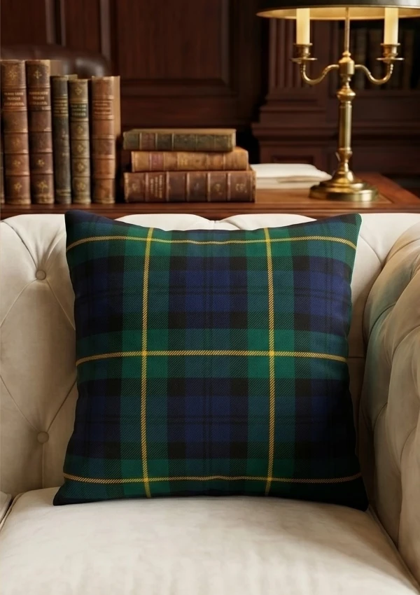 Gordon Tartan Cushion Front View