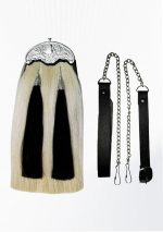 Horse Hair Sporran With Two Black Tassels Design 5