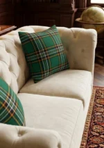 Irish National Tartan Cushion Side