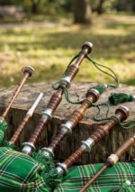 Irish Tartan Bagpipes