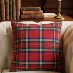 Royal Stewart Tartan Cushion Front View