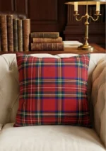 Royal Stewart Tartan Cushion Front View