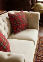 Royal Stewart Tartan Cushion Side