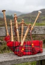 Royal Stewart Tartan Highland Bagpipe