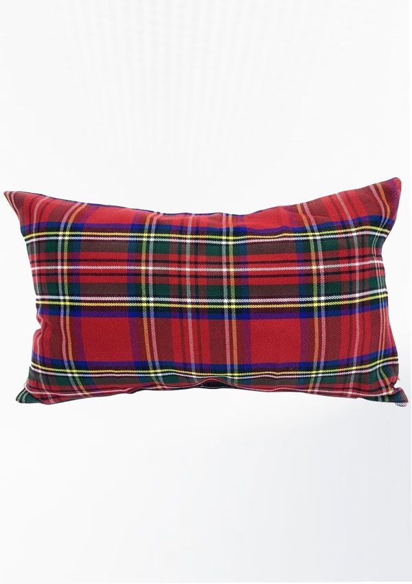 Royal Stewart Tartan Rectangular Cushion Cover Design 29