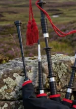 Scottish Black Bagpipe Cords