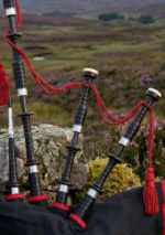 Scottish Black Bagpipes