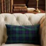 Scottish Black Watch Tartan Cushion Front View