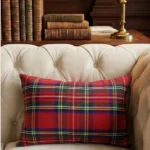 Scottish Royal Stewart Tartan Cushion Front View