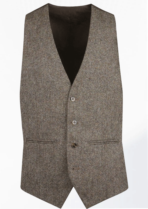 Heritage Brown Tweed Waistcoat 21