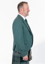 Men's Green Argyle Jacket with Vest Right Side View