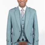 Premium Quality Argyle Jacket with Vest Front View
