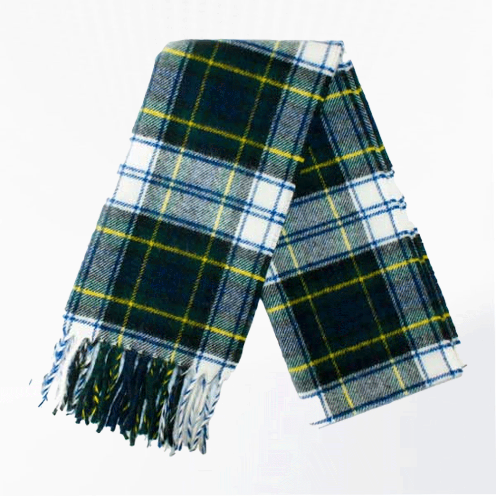 Premium Quality Gordon Dress tartan lambswool scarf Design 24