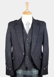 Charcoal Grey Argyle Jacket