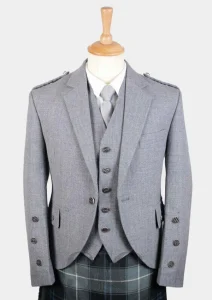 Light Grey Argyle Jacket