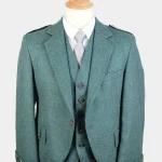 Premium Quality Traditional Scottish Green Argyle Jacket