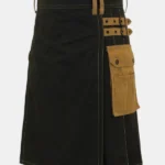 Black & Brown Utility Kilt