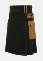 Black & Brown Utility Kilt