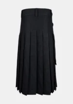 Black Cargo Kilt Back