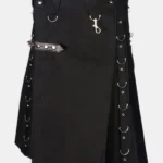Black Fashion Gothic Kilt