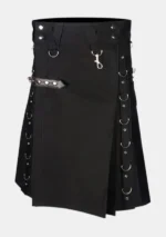Black Fashion Gothic Kilt