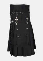Black Fashion Gothic Kilt Left